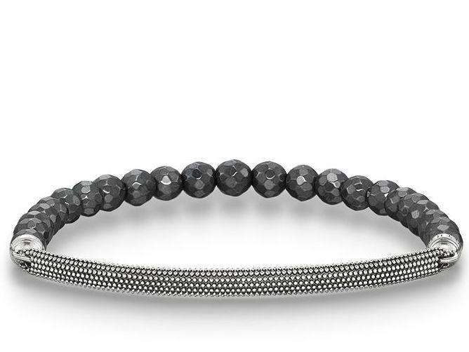 Kathmandu Hematite Stones Bracelet (Silver/Grey)