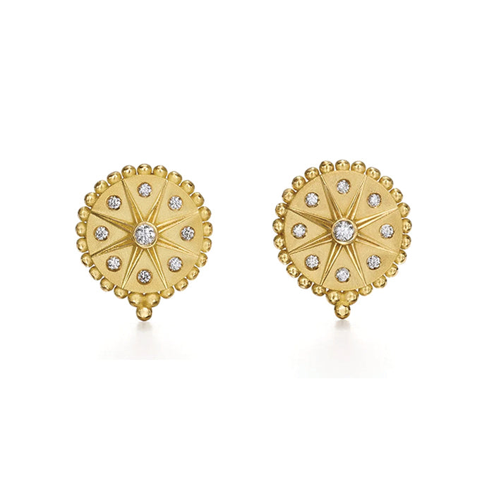 Temple St. Clair 18K Orbit Star Earrings- E31839-ORBIT