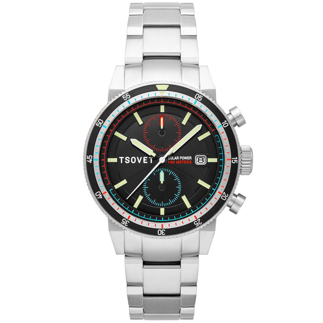 Tsovet SLR FW42 Solar Power Chronograph Black