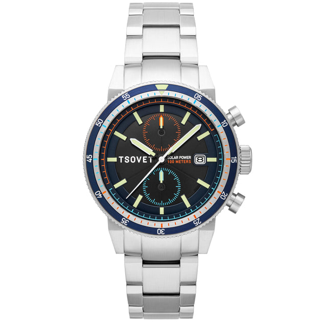 Tsovet SLR FW42 Solar Power Chronograph Blue