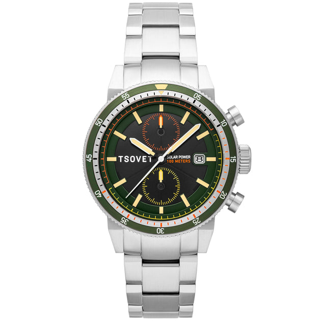 Tsovet SLR FW42 Solar Power Chronograph Green