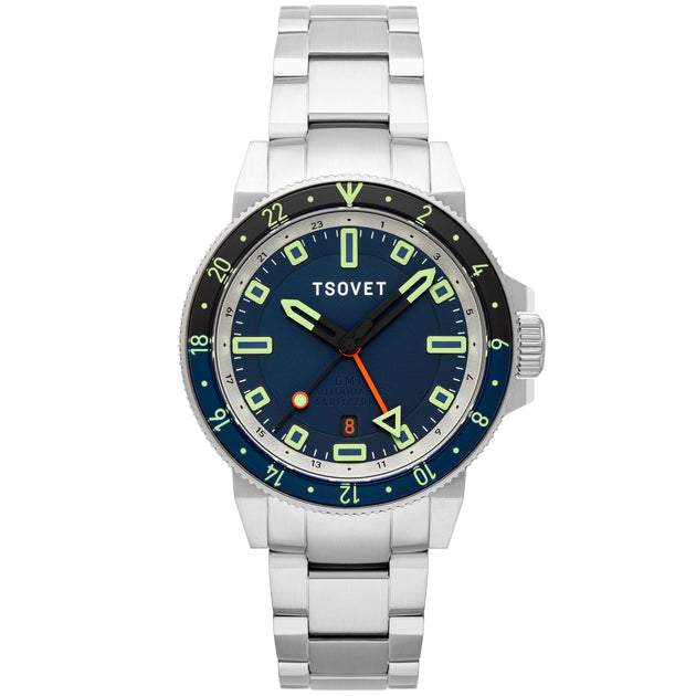 Tsovet SMT-DW42 GMT Hybrid Kinematic Automatic Blue