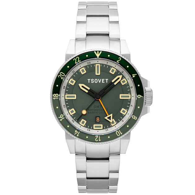 Tsovet SMT-DW42 GMT Hybrid Kinematic Automatic Green