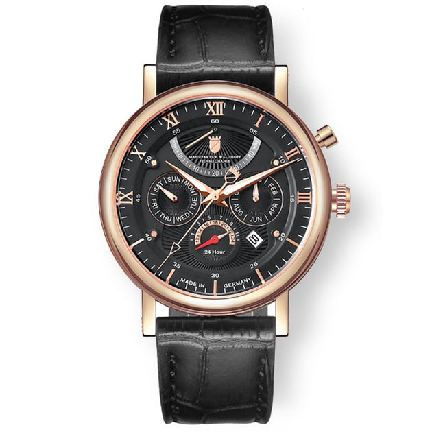 Waldhoff Multimatic Automatic Rose Gold Obsidian Black