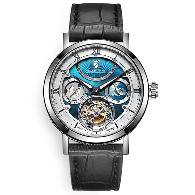 Waldhoff Ultramatic Tourbillon Diamond Silver Azure Limited Edition