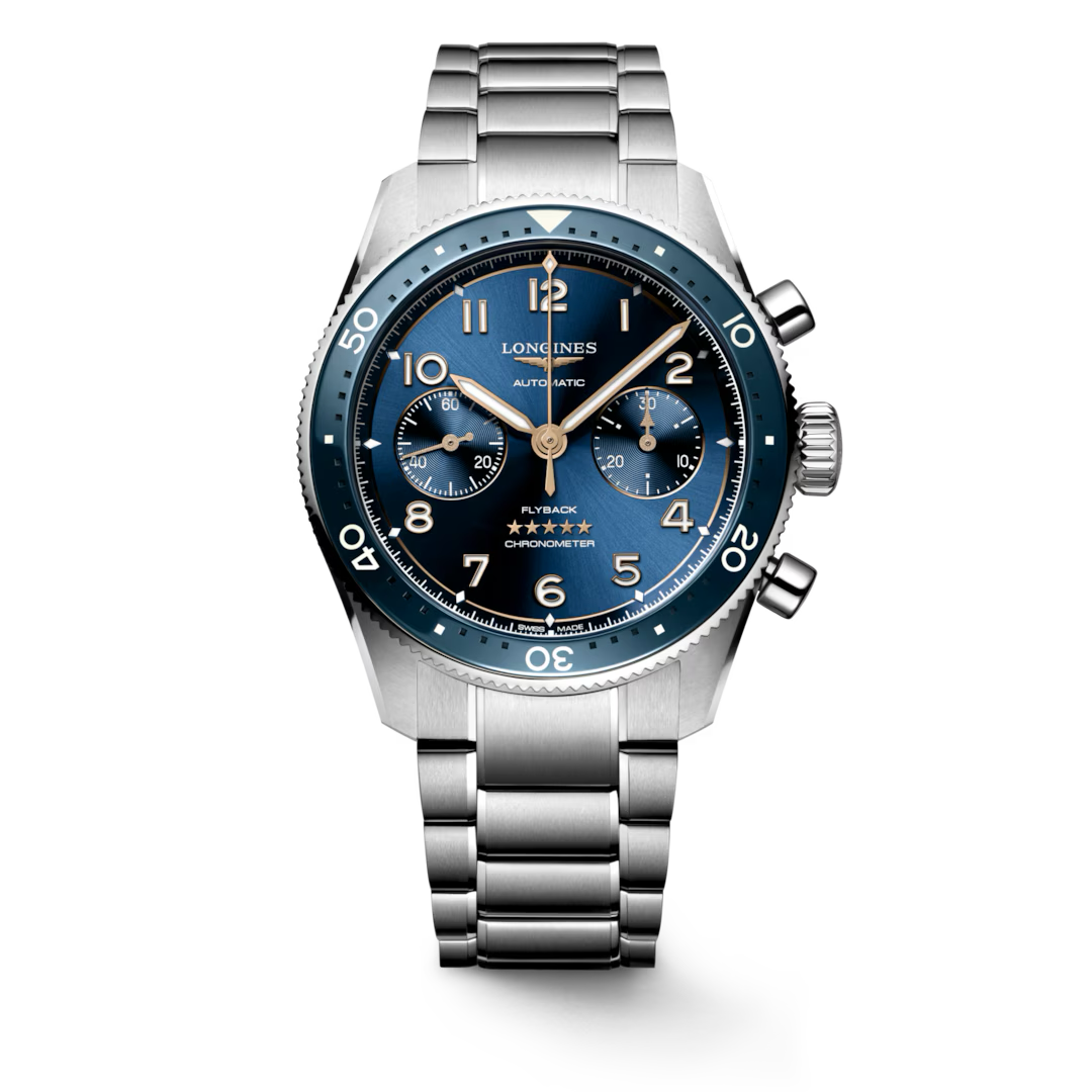 Spirit Flyback Automatic watch, Ø 42.00 mm, Stainless steel and ceramic bezel.