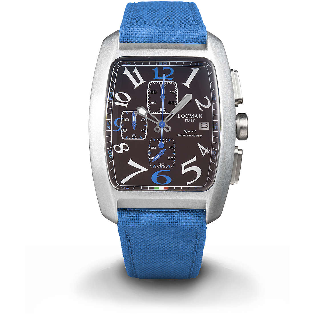 Rectangle Sport Locman Chrono Blue