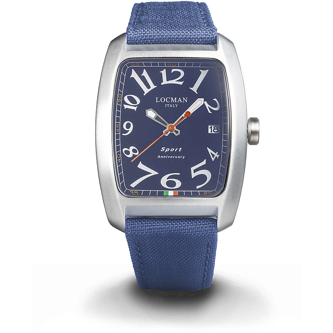 Rectangle Sport Locman Watch Blue