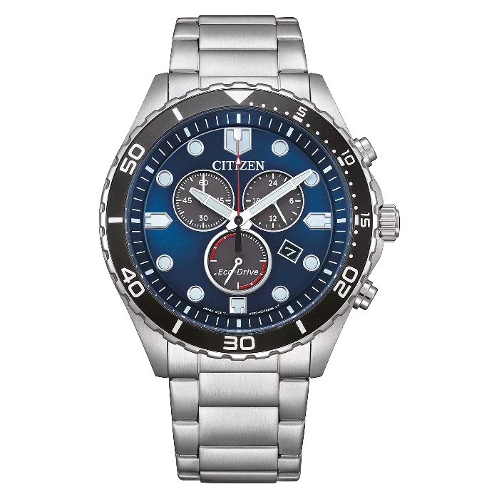 Citizen® Chronograph 'Of Sporty Aqua' Men's Watch AT2560-84L
