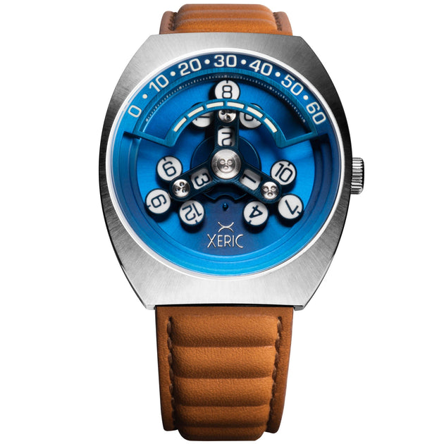 Xeric Scrambler Automatic Wandering Hour Blue Tan