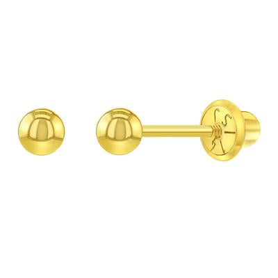 GOLD CLASSIC BALL EARRINGS