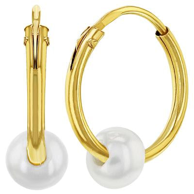 ENDLESS HOOP WITH PEARL