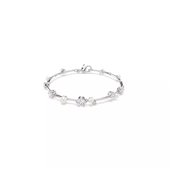 Swarovski® 'Constella Bars' Women's Base Metal Bracelet - Silver 5707511