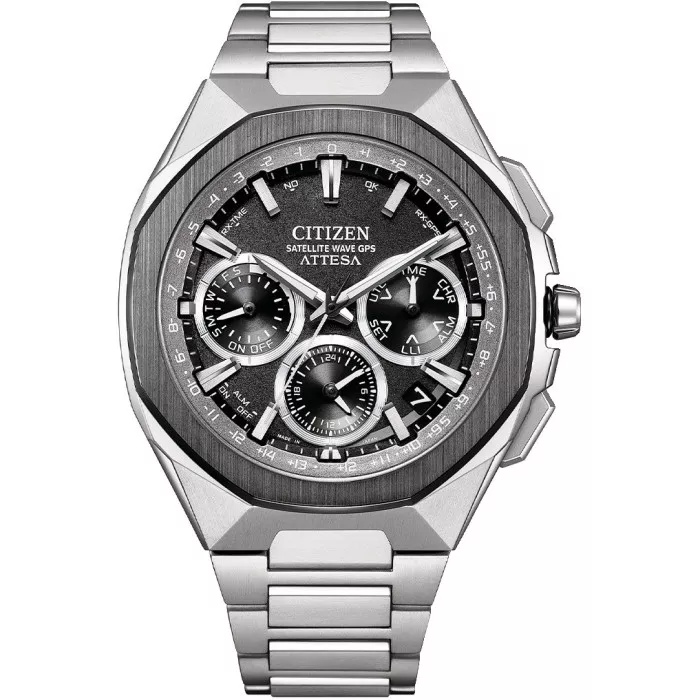 Citizen® Chronograph 'Attesa Satellite Wave Gps' Men's Watch CC4104-53E