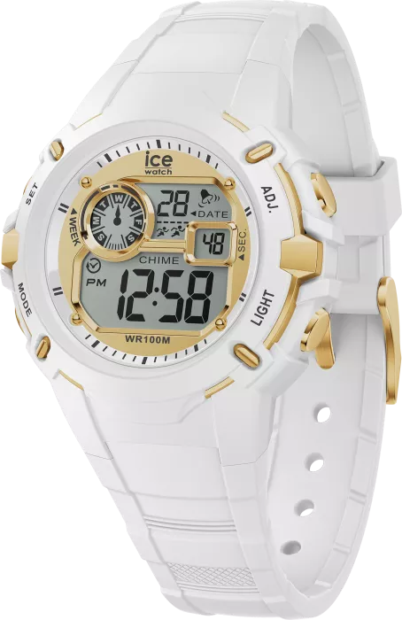 Ice Watch® Digital 'Ice Digit Explorer - Magical White Gold' Child's Watch (Small) 023266